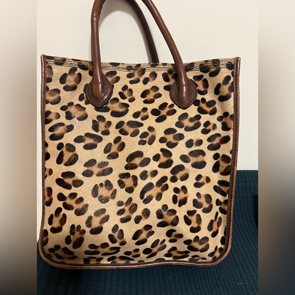 Madewell leopard leather bag